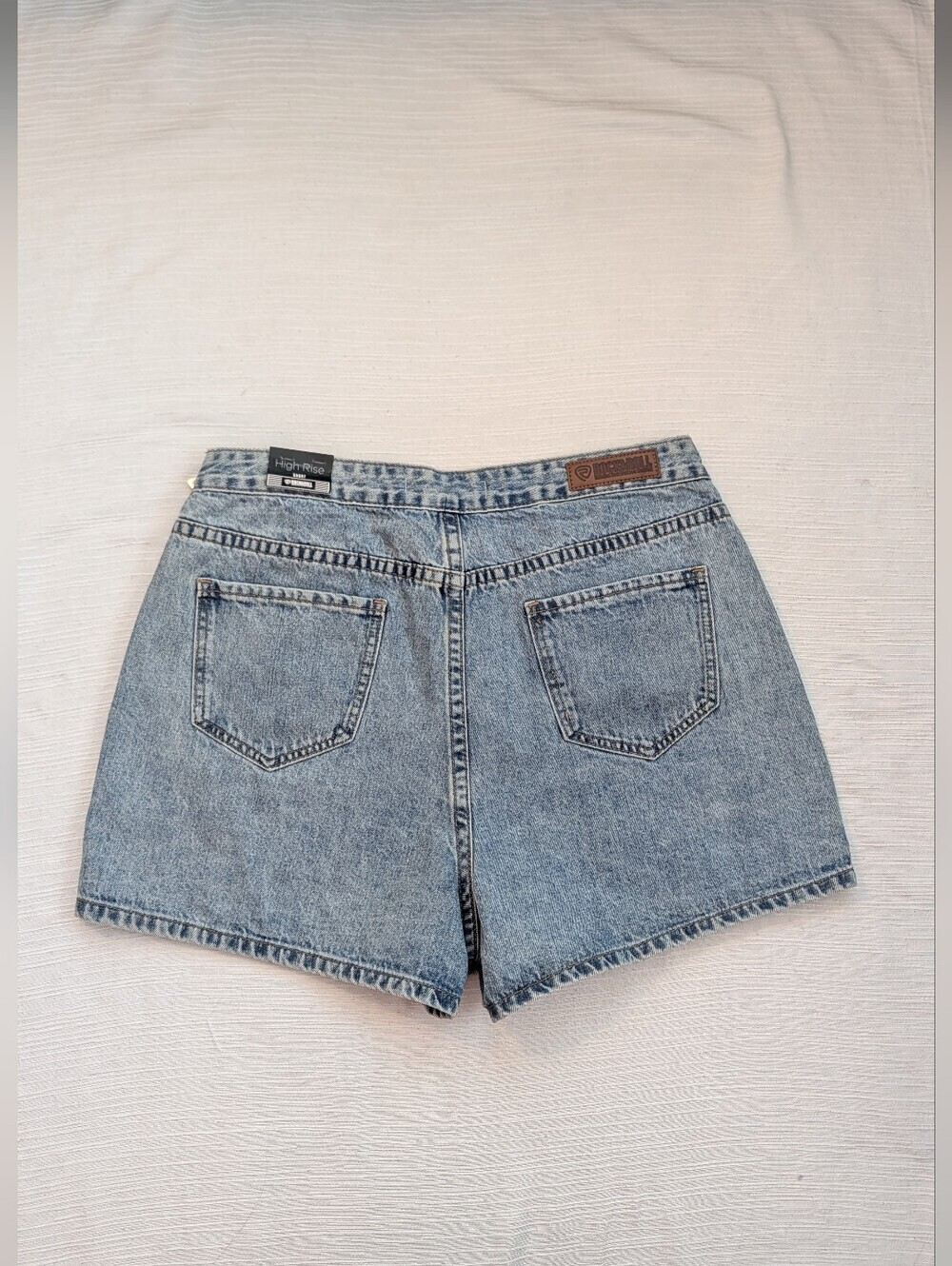 NWT Rock&Roll Denim Vintage-Inspired High Rise Skort With Silver Buckle Sz 31 - Picture 7 of 16